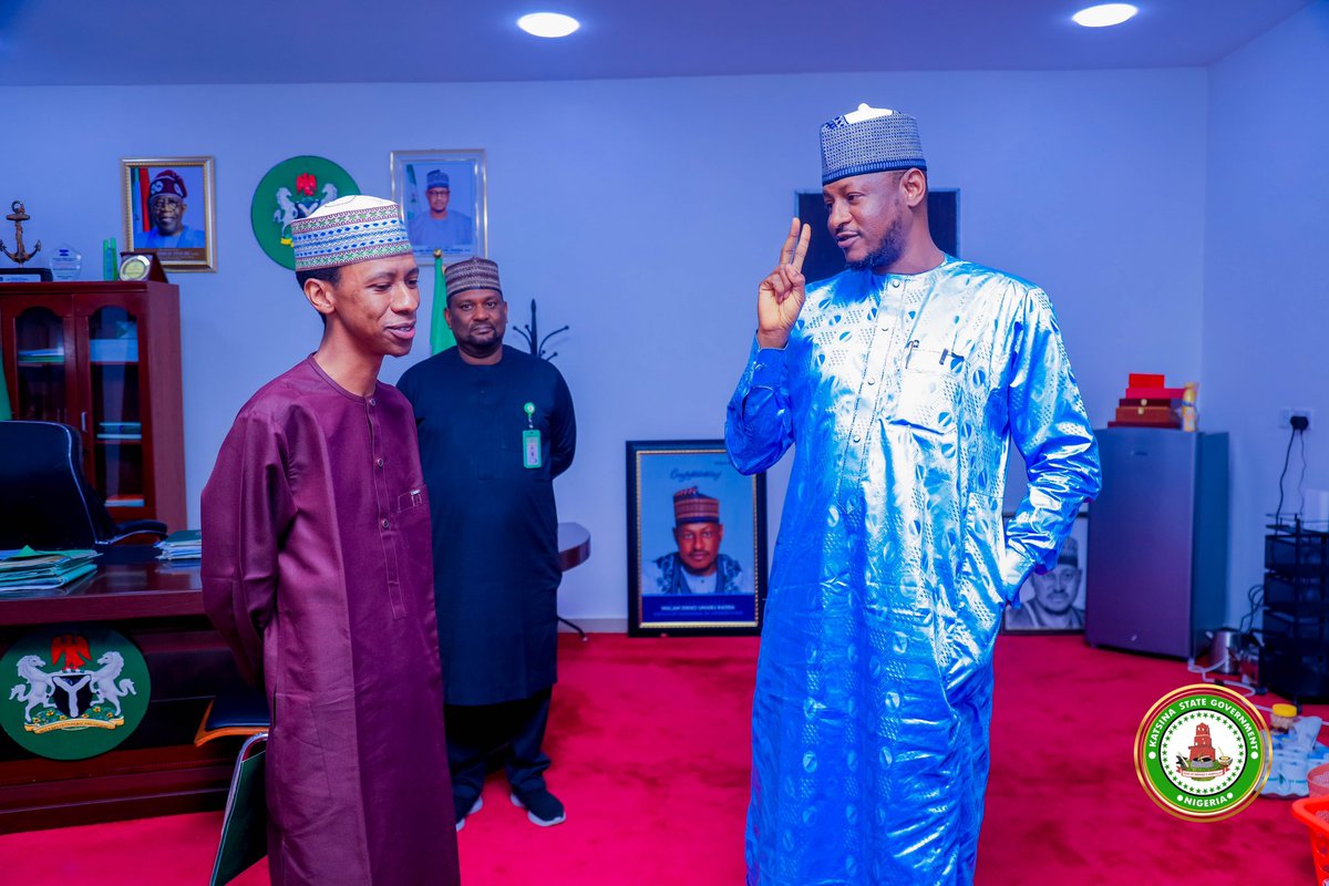 Miqdad_Jnr's tweet photo. The Executive Governor of Katsina State, Malam Dikko Umaru Radda receives Khalil Nur Khalil at his office in Katsina. Mr. Khalil was appointed as Economic Adviser to @KatsinaStateNg.
Khalil previously held the position of the Executive Secretary of the Kaduna Investment Promotion Agency (KADIPA).