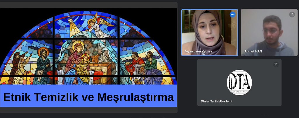 Bugün, DTA Seminerleri kapmasında Dr. Feyza Uzunoğlu’ndan (@feyza_uzunoglu1) “12. Yüzyıl Fransa’sında Etnik Temizlik ve Meşrulaştırma”yı dinledik. Sunumu için hocamıza ve ilgileri için katılımcı arkadaşlara teşekkür ederiz.