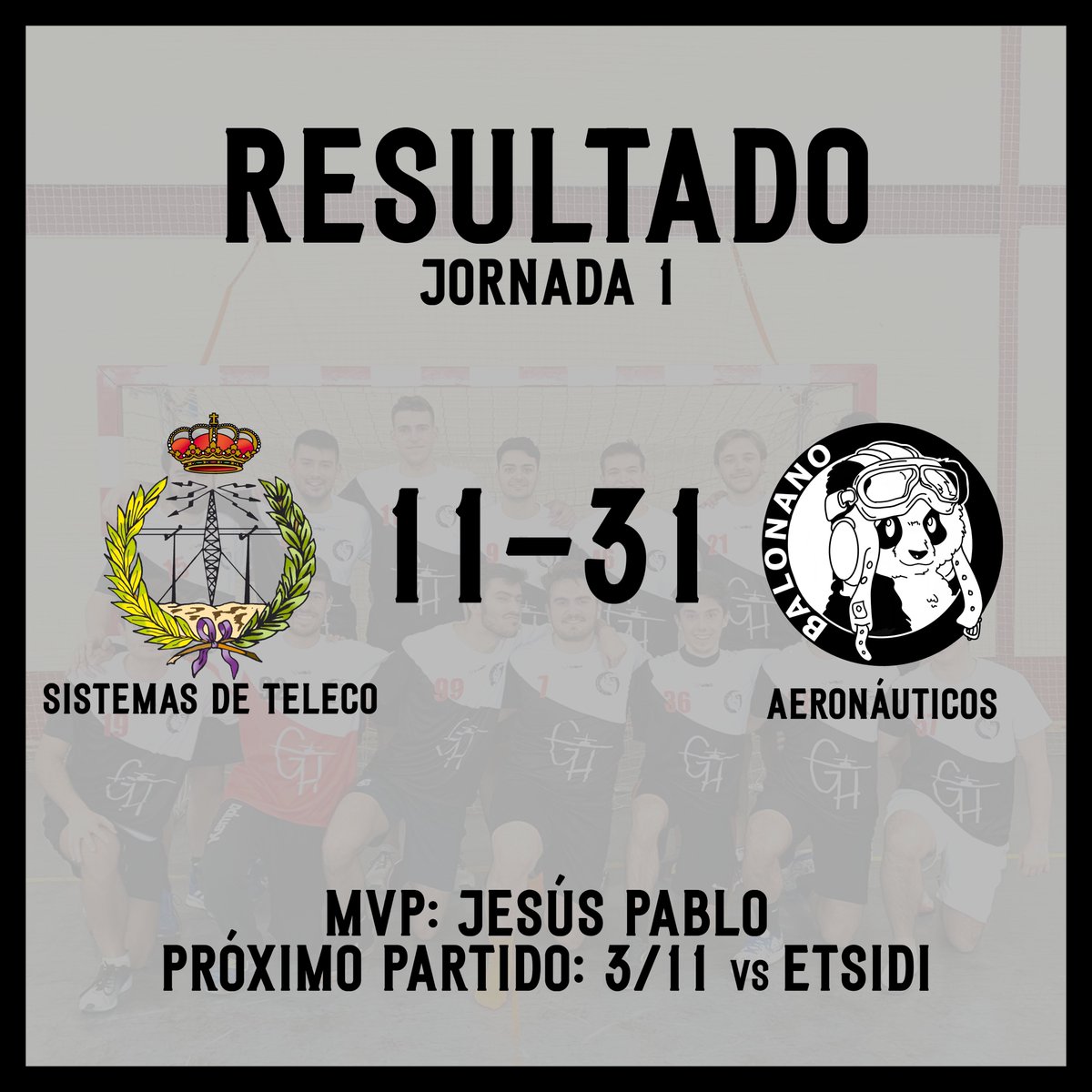 No lo pusimos porque estábamos muy liades con los exámanes, pero el viernes pasado nuestros chicos jugaron y ganaron!!

Este viernes más pero no mejor, porque es imposible.