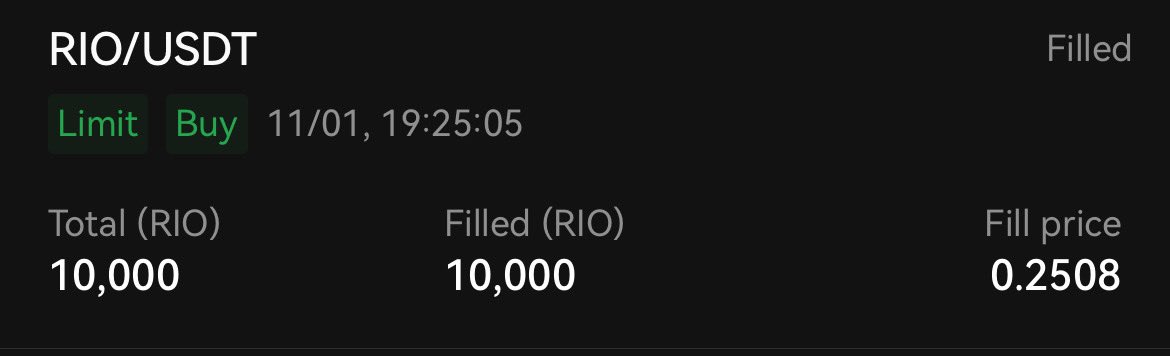 david_real_life's tweet photo. In my opinion, #BTC will big run this end year! And #RWA is the big trend!
$RIO will hit 1$. For me, I bought more 20000 $RIO in last 2 days!
If a major listing and #landrush could easily push the market capitalization of $RIO above $100 million,happen soon.
- @Bybit_Official has $rio in swap
- $rio has bsc chain, ready to list @binance
- @kucoincom team contacted last year, ready to list.
Wait and see!