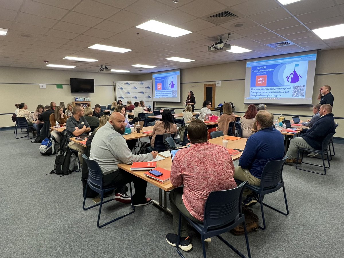 Crucial Conversations Training in CCS today!  Excited about this training and many more being offered by the NWRESA this fall! Great job <a href="/FredWhalen/">FWhalen</a> <a href="/arlabc/">Rae Thompson</a> !
<a href="/NorthwestResa/">Northwest RESA</a> <a href="/catawbaschools/">Catawba Schools</a>