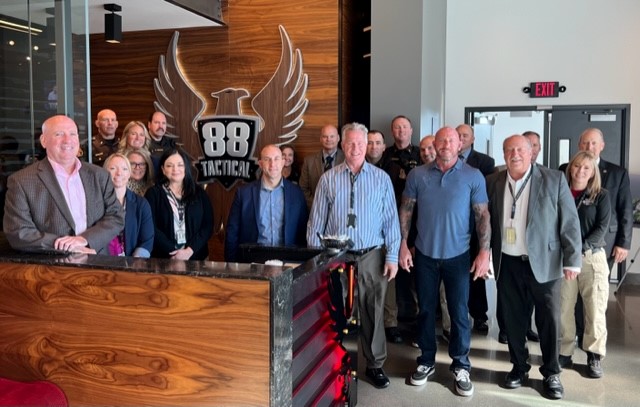 Thanks to Shea Degan & Salina Yusem for hosting the Sheriff’s Office command staff meeting today at 88 Tactical. Shea the founder & CEO of 88 Tactical, (located in Sarpy County I-80 & Hwy. 370.) The Sarpy County Sheriff's Office appreciates all the support from 88 Tactical.