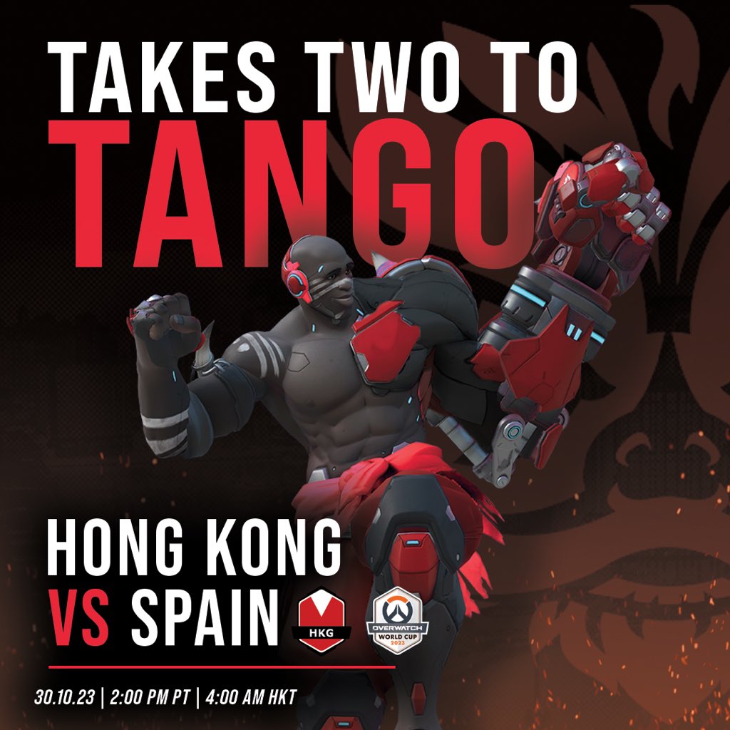 OWWC Team HK 🇭🇰 (@owteamhongkong) on Twitter photo 耶穌打救,打死罷就!今日打西班牙!我地仲有冇機會入八強?今日自有分曉。
It's our last dance. Care to do the honors, <a href="/SpainOWWC/">Selección Española de Overwatch 🇪🇸</a>?
Do or die; let's end the group stage with a bang! 💥
#FierceAsLions 🦁 | #OWWC2023 | #TeamHK 耶穌打救,打死罷就!今日打西班牙!我地仲有冇機會入八強?今日自有分曉。
It's our last dance. Care to do the honors, <a href="/SpainOWWC/">Selección Española de Overwatch 🇪🇸</a>?
Do or die; let's end the group stage with a bang! 💥
#FierceAsLions 🦁 | #OWWC2023 | #TeamHK