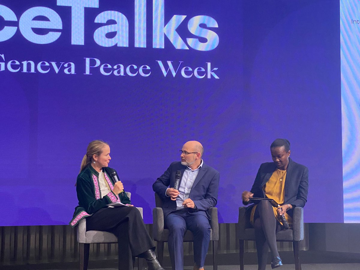 'We should be mindful that it's easier to hate than to build peace. Hate doesn't involve compromise. Fear builds war & its the currency of media. We need to encourage leaders in communities who build peace locally.' @DrJMSmith @Aegis_Trust #PeaceTalksGPW