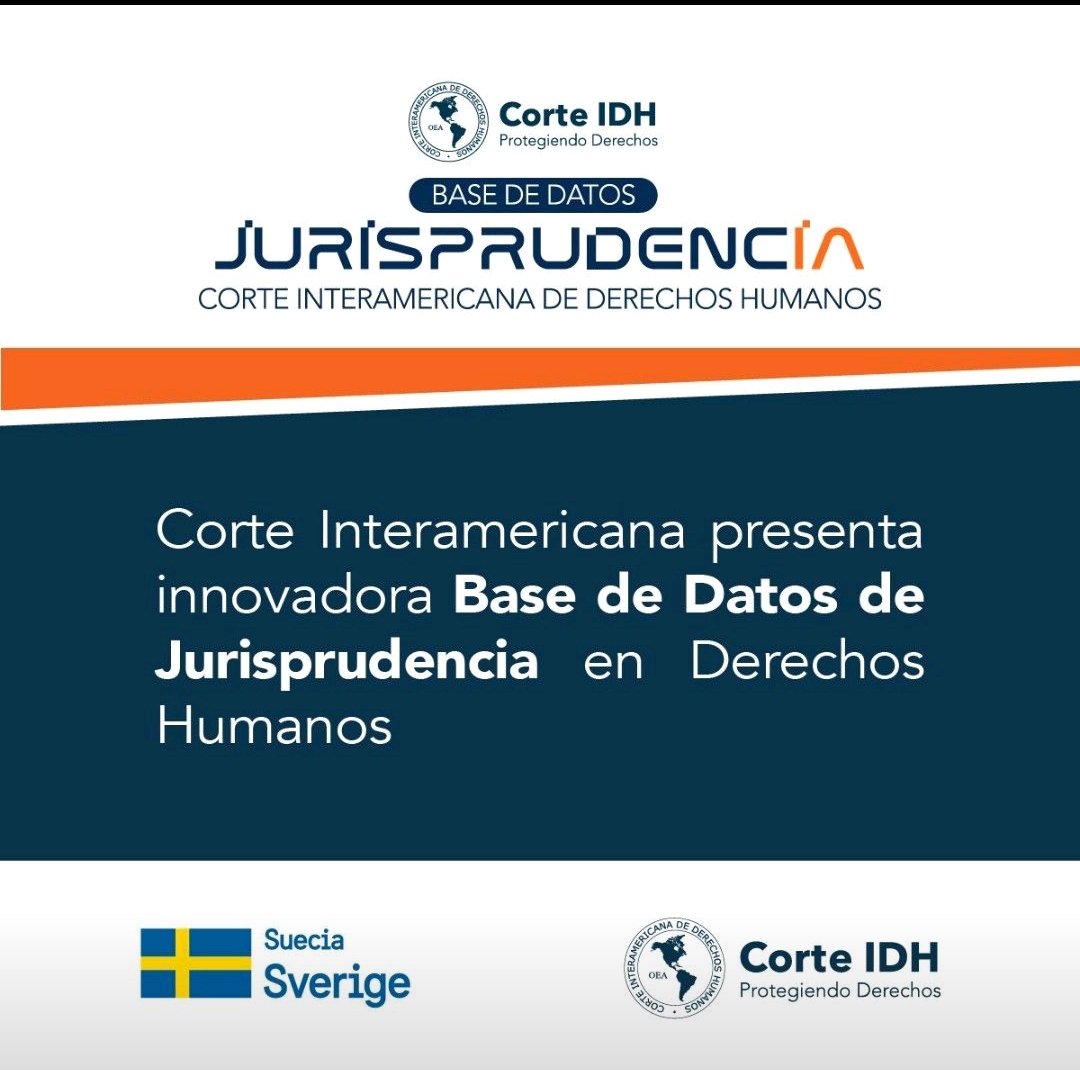 Corte Interamericana de Derechos Humanos CIDH
Base de Datos de Jurisprudencia en Derechos Humanos 👇
corteidh.or.cr/docs/comunicad…