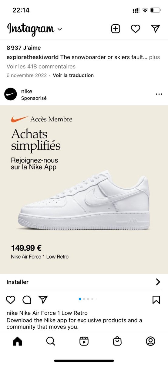mia_chelse's tweet image. 150€ une air force c’est une dinguerie ça