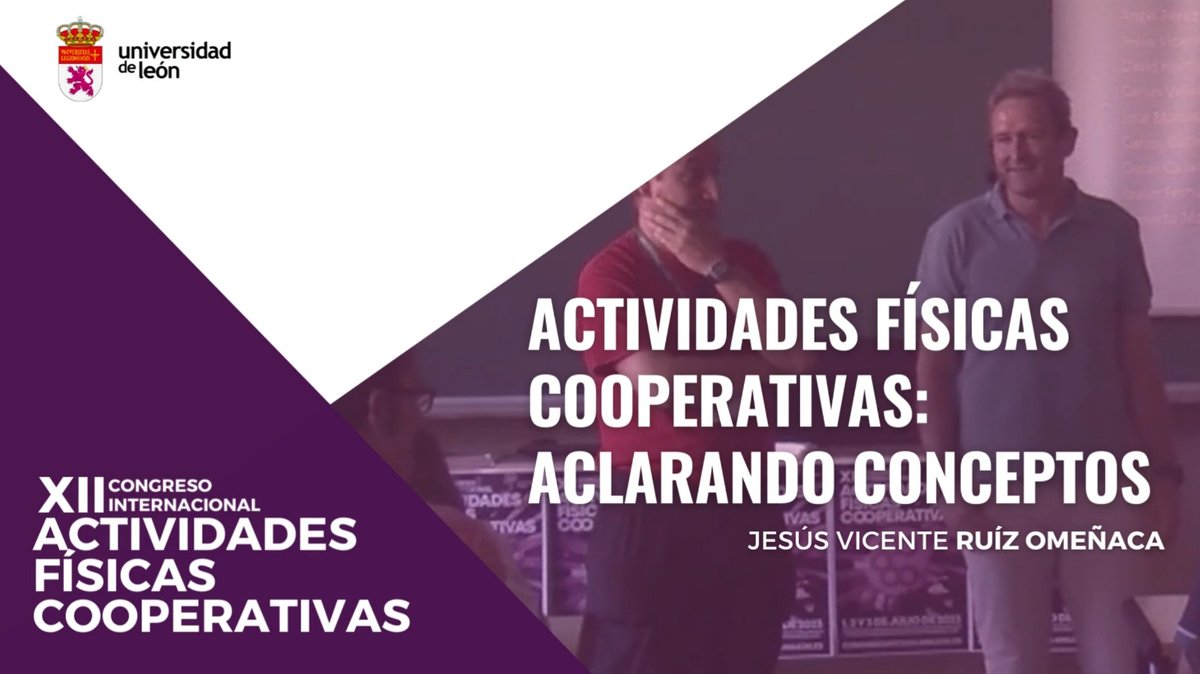 Ángel Pérez Pueyo (@angel_p_pueyo) on Twitter photo Segunda ponencia del CAFC2023 con Jesús Vicente Ruiz Omeñana titulada: "Actividades físicas cooperativas: aclarando conceptos"; sin duda clave para trabajar cooperativamente <a href="/CAfc2025/">CongresoAFC2025</a> <a href="/unileon/">Universidad de León</a> <a href="/FcafdLeon/">FCAFD León</a> <a href="/GrupoActitudes/">Grupo Actitudes</a>
youtube.com/watch?v=4BB4fB… Segunda ponencia del CAFC2023 con Jesús Vicente Ruiz Omeñana titulada: "Actividades físicas cooperativas: aclarando conceptos"; sin duda clave para trabajar cooperativamente <a href="/CAfc2025/">CongresoAFC2025</a> <a href="/unileon/">Universidad de León</a> <a href="/FcafdLeon/">FCAFD León</a> <a href="/GrupoActitudes/">Grupo Actitudes</a>
youtube.com/watch?v=4BB4fB…
