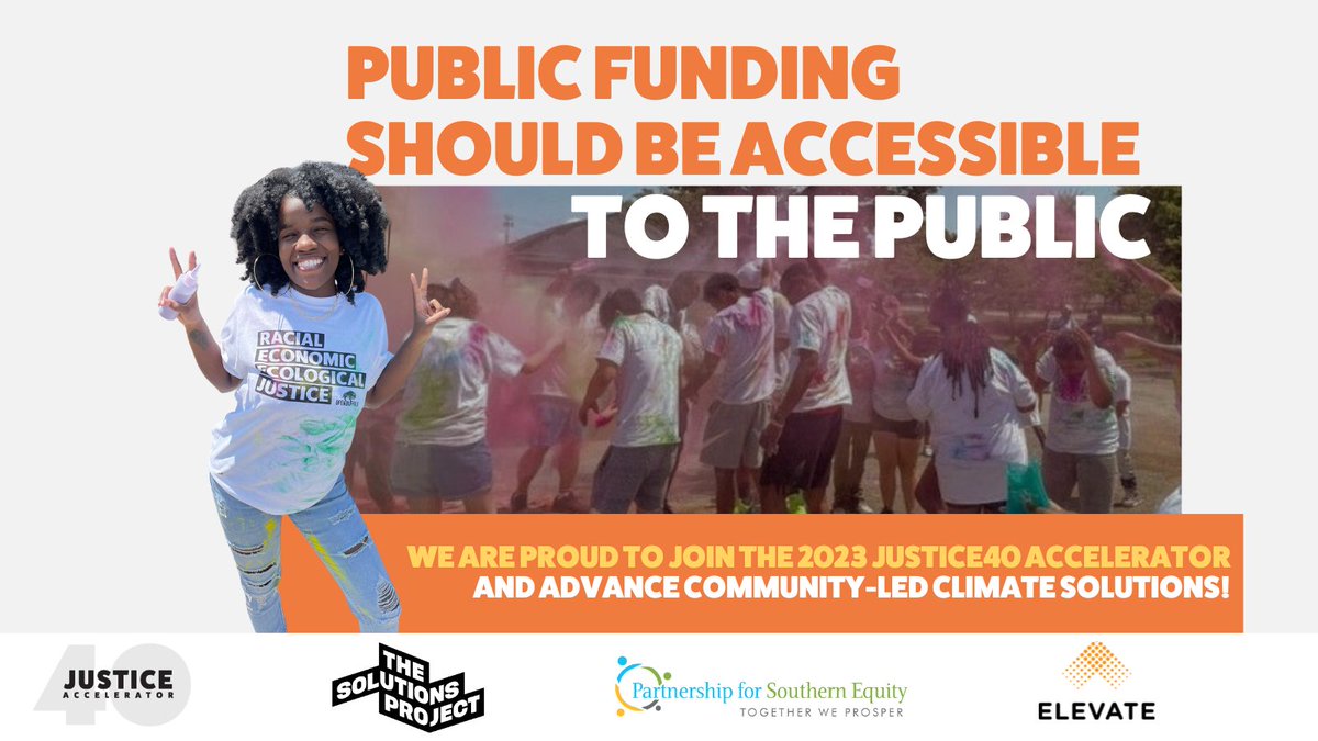 We are thrilled to be a part of the 2023 #Justice40Accelerator cohort. Throughout the 12-month program, we will join 50 climate justice orgs in learning the ins & outs of securing public funding to scale our community solutions to the climate crisis! ▶️ justice40accelerator.org