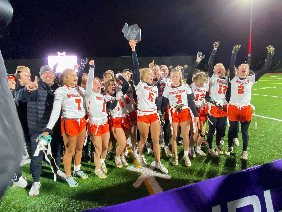 Congratulations to your 2023 & Inaugural @FCPSMaryland Girls Flag Champions . . . 🏈🏆 @Mid_sports! History has been made! 💫 @Ravens @FCPSMaryland @FrederickSports @MPSSAA_Org @frednewspost