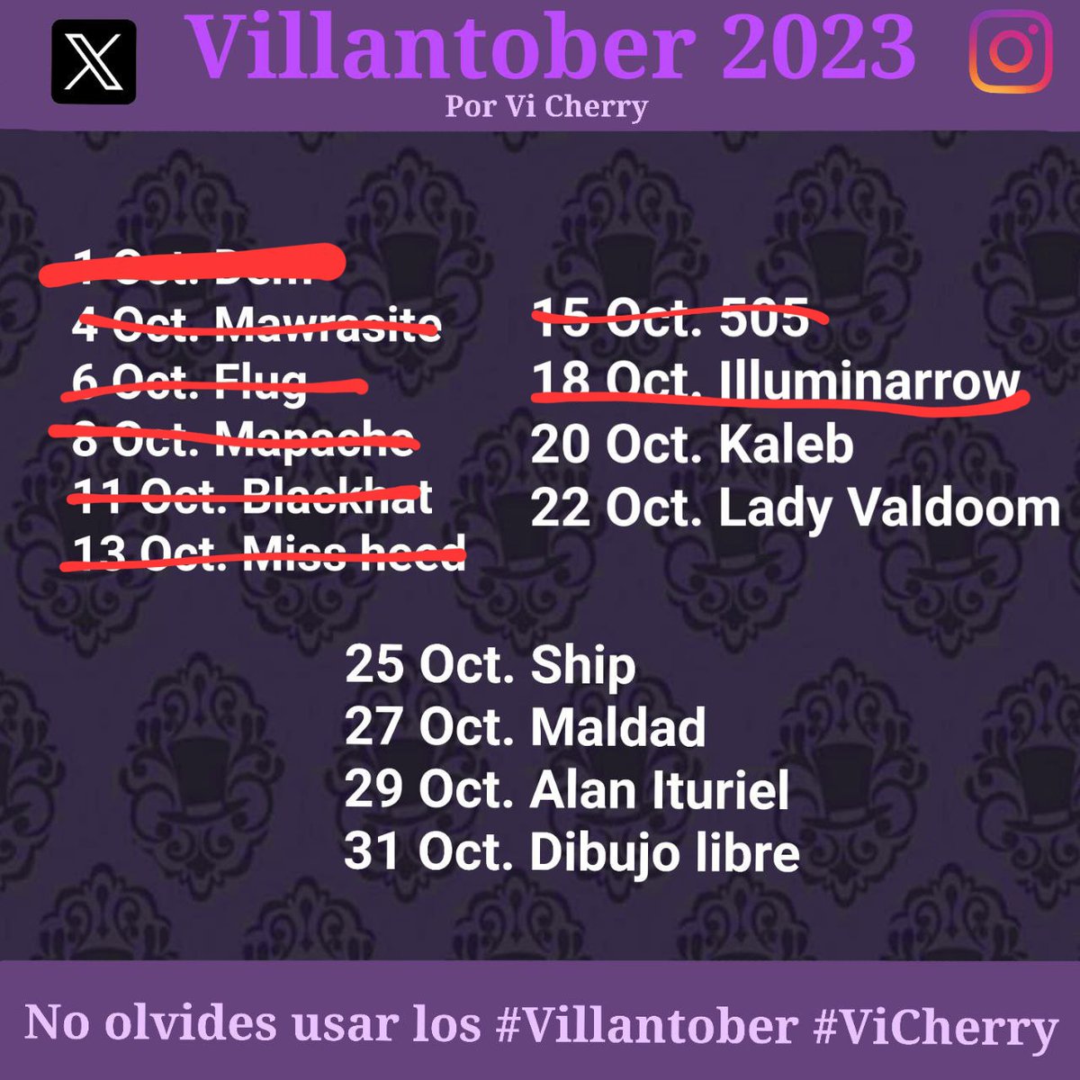 𝖨𝗅𝗅𝗎𝗆𝗂𝗇𝖺𝗋𝗋𝗈𝗐 👁🎯🏹
#Villantober #ViCherry #Illuminarrow