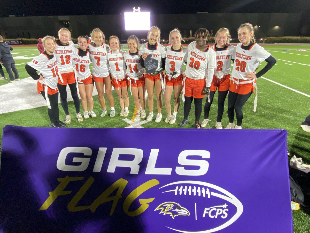 THE inaugural @FCPSAthletics girls flag football champions: @Mid_sports! In triple overtime!