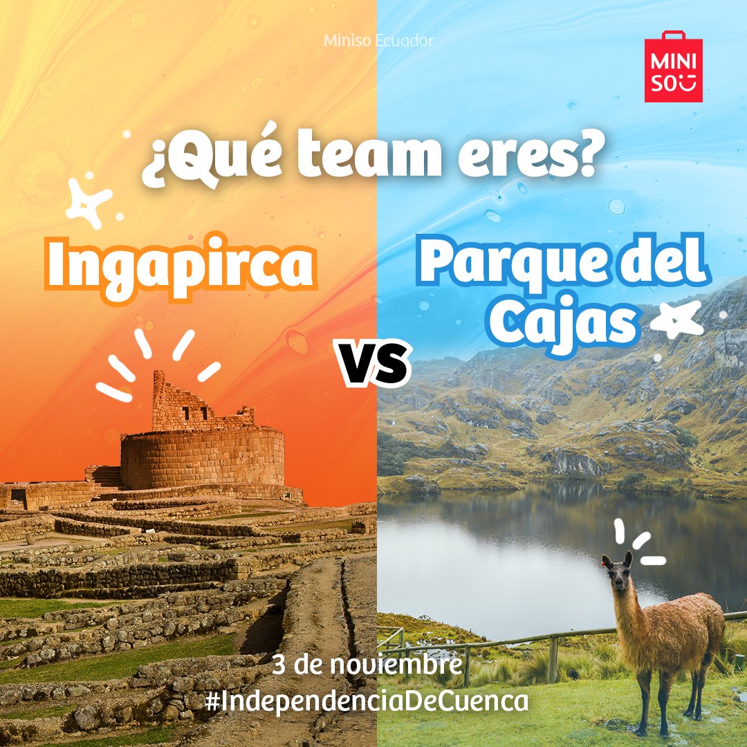 Celebramos la Independencia de Cuenca y enviamos un saludo a todos nuestros Miniso Lovers cuencanos. Muy pronto nos veremos por allá <3

*Productos sujetos a disponibilidad en tiendas físicas o en línea.