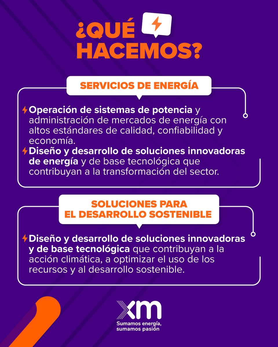 XM_SA_ESP's tweet photo. Conoce cómo sumamos energías y contribuimos al futuro de los colombianos. 💡💜 https://t.co/P4fdenXt7q