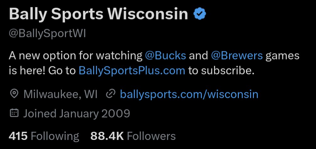 bigrich110's tweet photo. @BallySportWI I got an update you can make to your profile. 

"A new option for watching @Bucks and @Brewers  game MIGHT be here! Flip a coin and find out if you can watch!" https://t.co/Fba0Q5kRBY