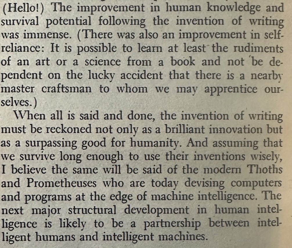 AI prediction from Carl Sagan in 1977.