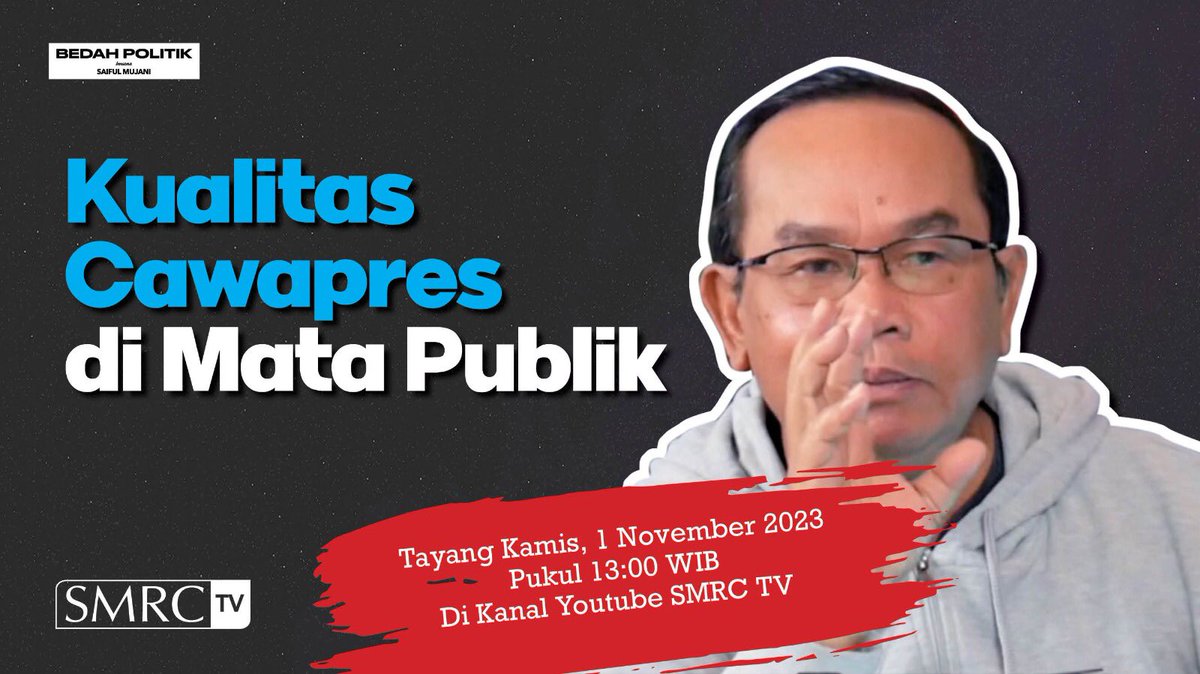 Kualitas Cawapres

Di Bedah Politik episode sebelumnya, ditemukan data bahwa faktor calon wakil presiden sejauh ini belum memberi efek elektabilitas bagi pasangannya.

Bedah Politik episode ini melihat lebih dalam, mengapa itu terjadi? Apa faktor2 yang membuat cawapres belum