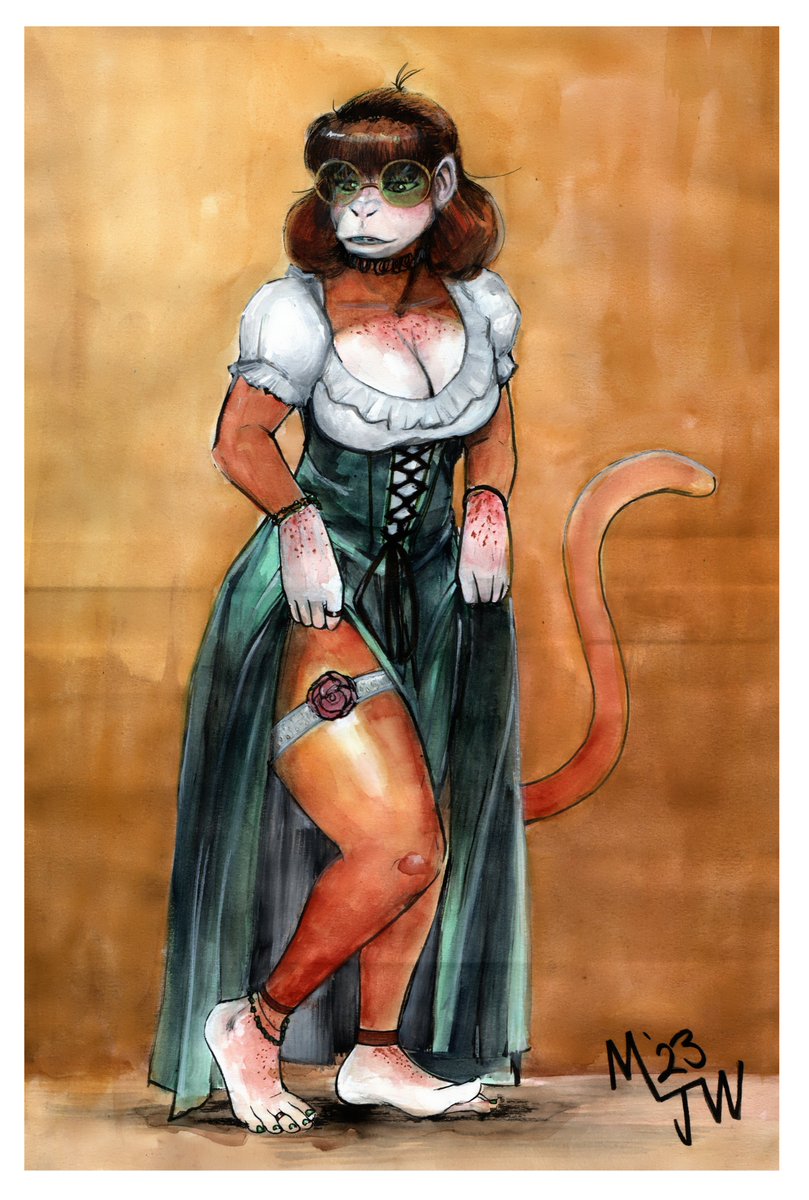 JMichayah's tweet photo. #Commission for the titular @RedusTheRiotAct of his most beautiful monke girl. best girl hands down
#simiansaturday
#simiansunday
#monkeymonday https://t.co/lJhV7r8Aee