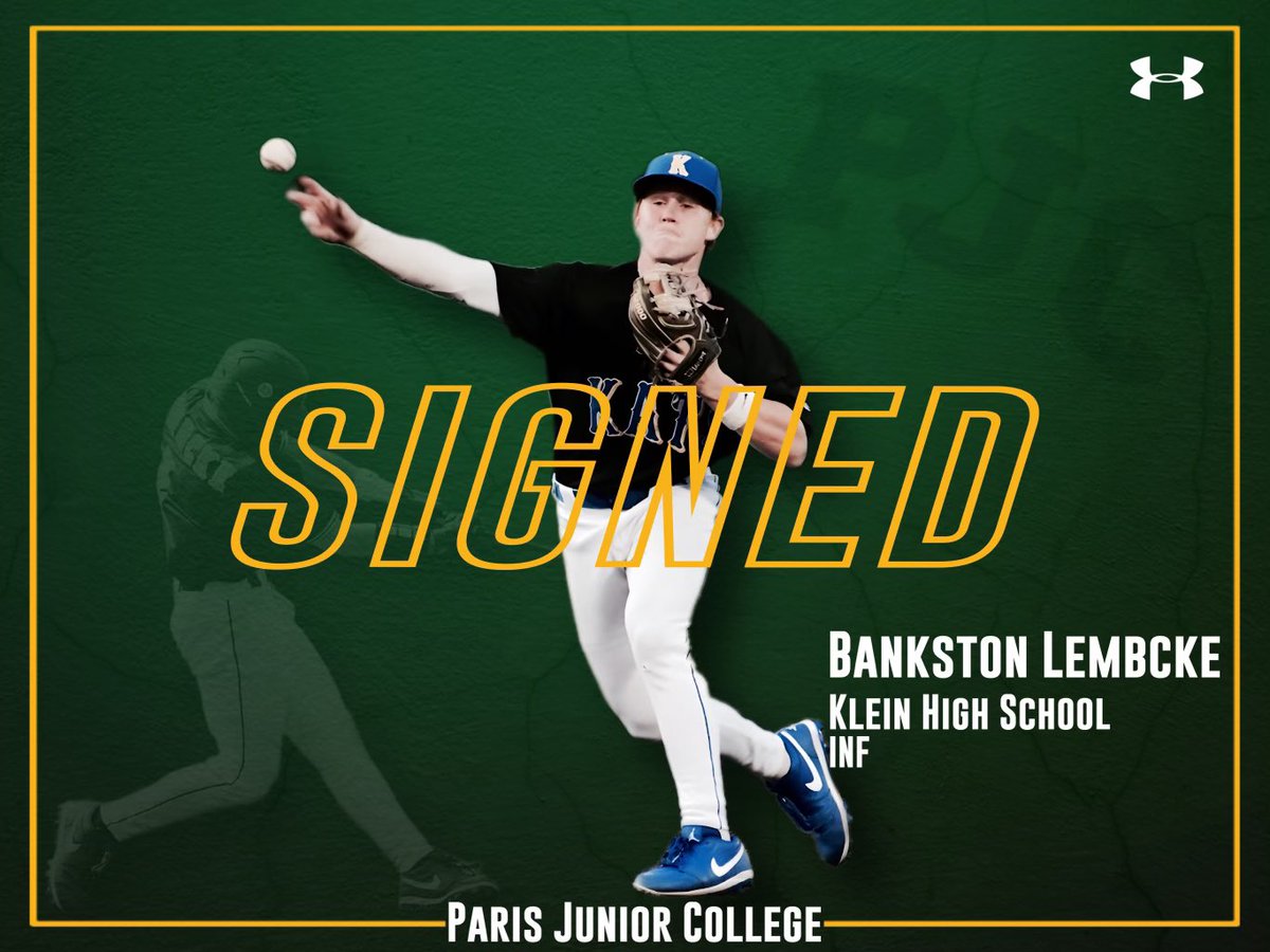 𝙎𝙄𝙂𝙉𝙀𝘿 ✍️

Welcome to the family <a href="/BankstonLembcke/">Bankston Lembcke</a>! 

#PJCbaseball #BuiltDifferent
