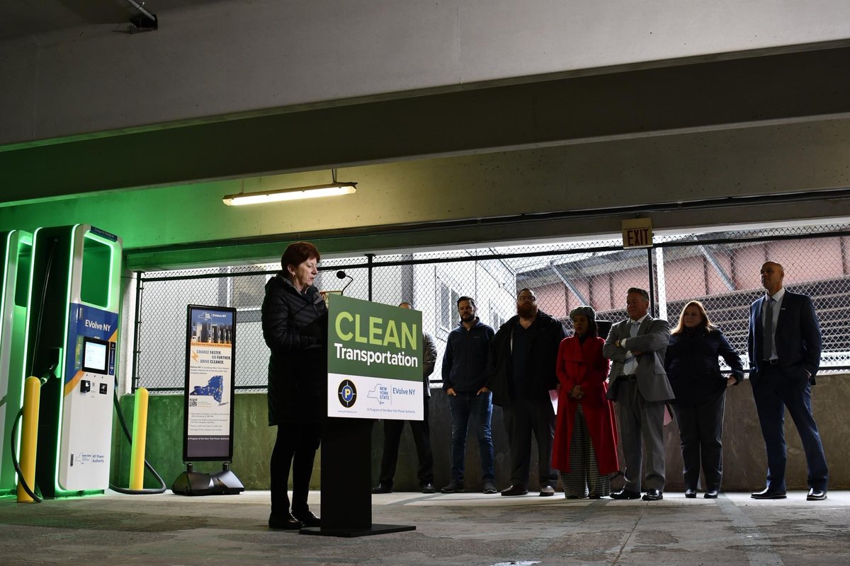 🔌⚡️ Charging up the Future! 🚗  

I had the honor of joining our fantastic community leaders and elected officials to cut the ribbon on FOUR brand new EVolve NY fast electric vehicle charging stations right here in Albany. 🎉🔌