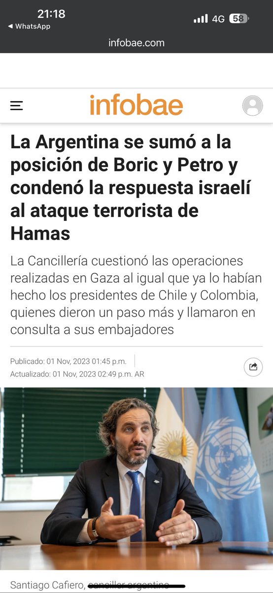 Vuelvo a condenar el criminal ataque terrorista de Hamás del 7/10 sobre Israel, reitero el derecho absoluto a la defensa del Estado de Israel, pido por la liberación inmediata de los secuestrados.
Hamás se escuda en civiles inocentes, que son también sus víctimas
No así 👇🏽