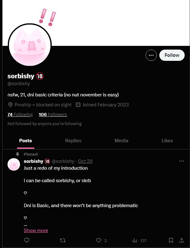 GhostfaceVHS's tweet photo. ⚠️CW⚠️just a heads up, there's a minor posting nsfw art. Don't harass, just block. They posted on the 24th about a callout post that was made on them, admitted they were really 13, and then deleted it all and rebranded as an 18+ acc AGAIN. I know bc I reported their acc before https://t.co/ymocdoGFp0