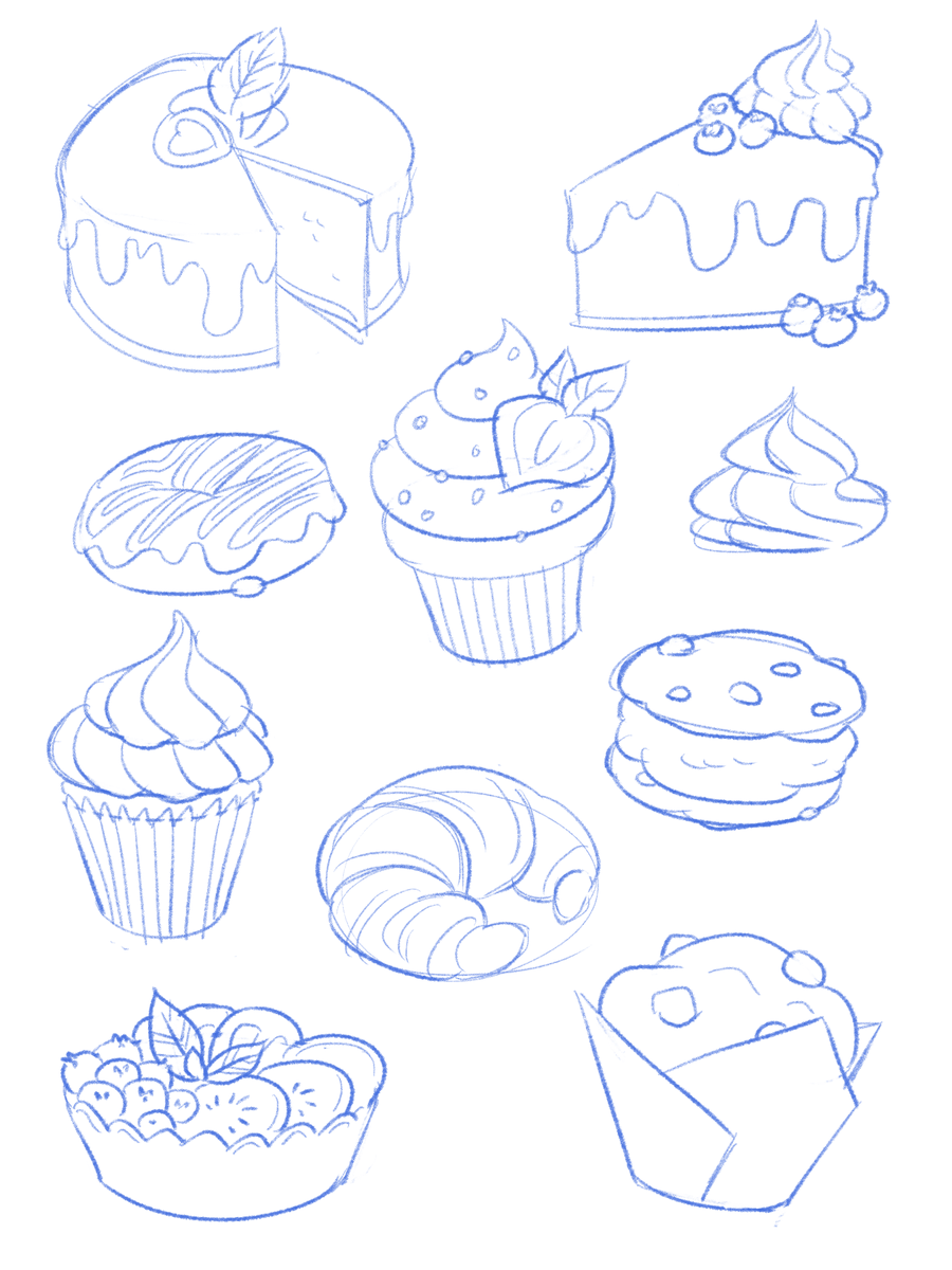 lately all i wanna draw is desserts #sketch #sketchbook
