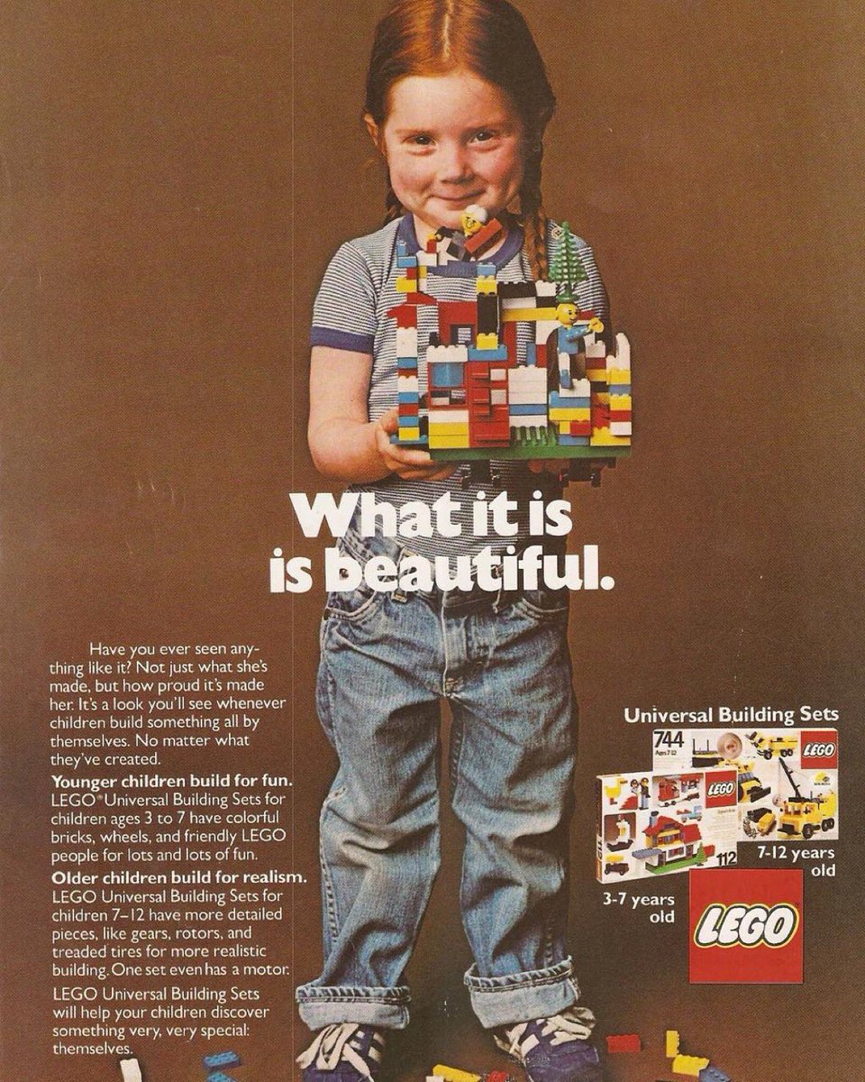 Let's take a moment to appreciate this Lego advertisement from 1981.