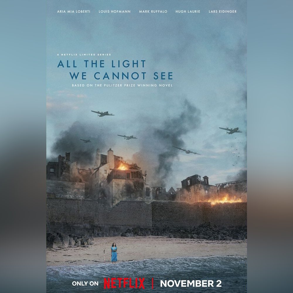 오늘 넷플릭스에 드라마 <우리가 볼 수 없는 모든 빛>이 공개됩니다! 드라마 <우리가 볼 수 없는 모든 빛>은 앤서니 도어의 『우리가 볼 수 없는...