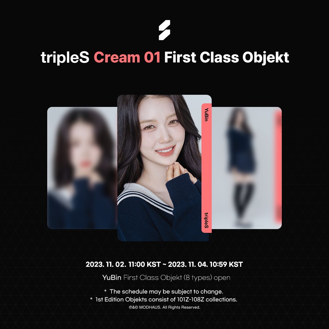 tripleS Cream01 First Class Objekt 1st Edition YuBin Objekt Open