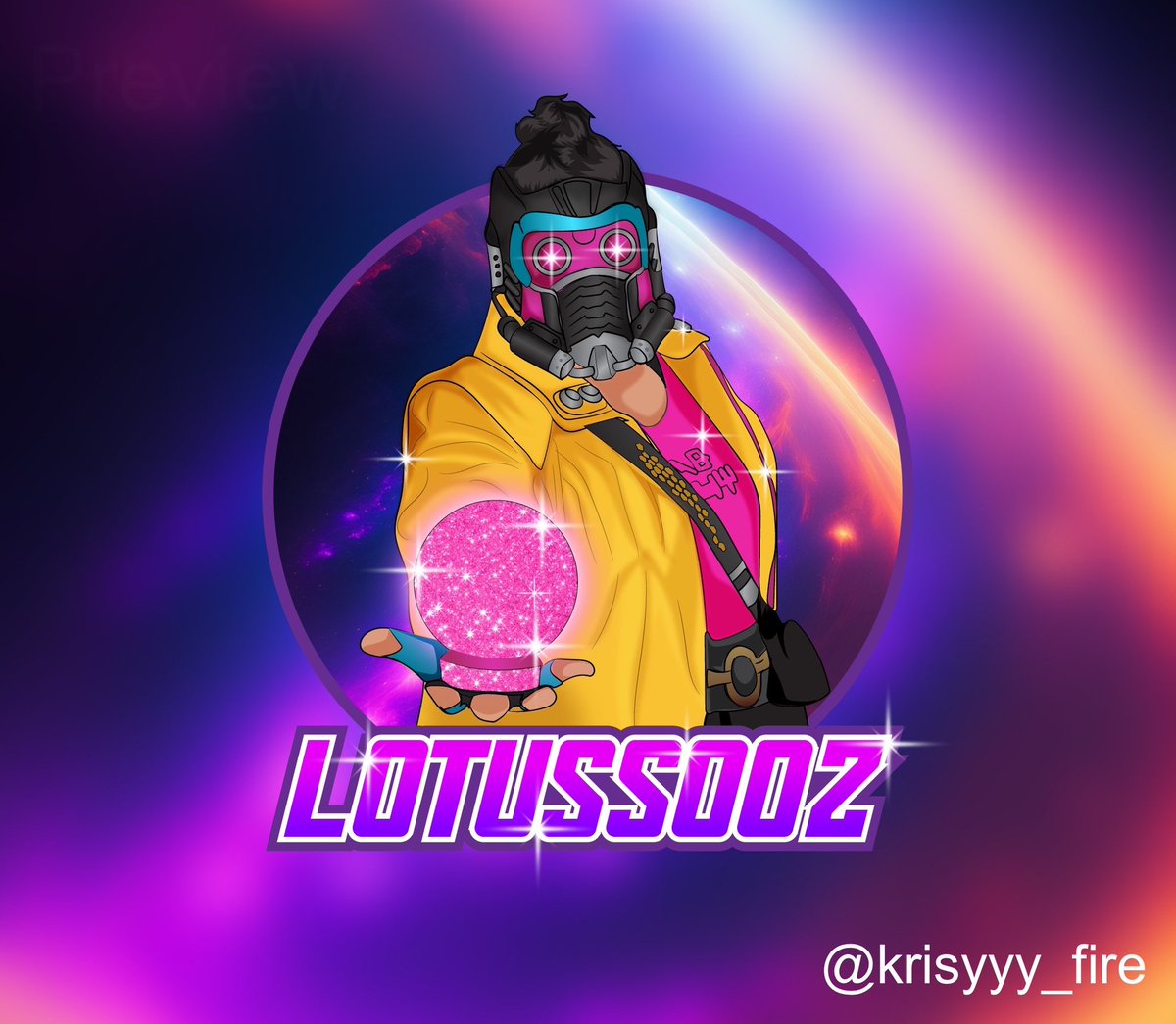 Just made this design for <a href="/lotussooz/">lotussooz</a> ✨❤️

Thanks for the trust and support ❤️

#illustration #mascot #art #creative #smallbusiness #designer #cosplay #galaxytheme #crystalball