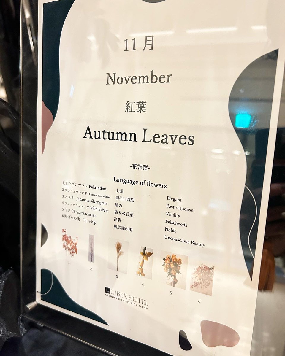 flowerliberte's tweet photo. #hellonovember 

11月のリーベルホテル のロビーは紅葉です。移りゆく日本の美しい季節を感じてください。

@liber_hotel 
https://t.co/xpPzdZl5h0
大阪市此花区桜島1丁目１-35

@flowerliberte
#765花 https://t.co/WvZuGffgoZ