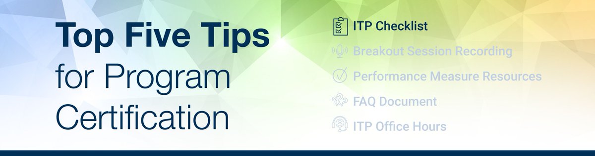 The 2024 Program Certification Application opens on December 1 and AACVPR is here to help programs prepare with tips for success. Starting with Tip #1, be sure your program's ITP meets requirements by reviewing it against the ITP Checklist: buff.ly/46ND4ua