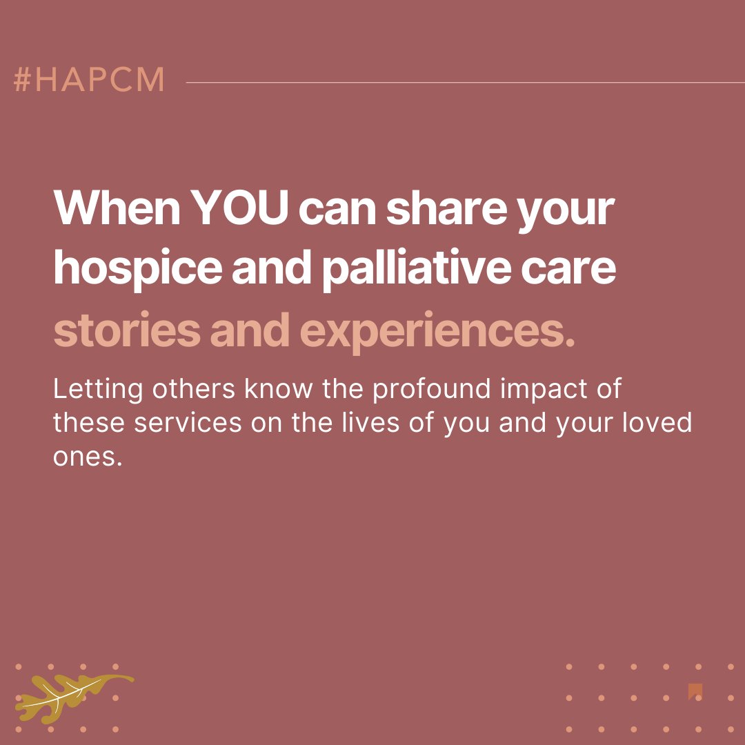 hosparushealth's tweet image. We are celebrating Hospice and Palliative Care Month all November!

What is the purpose of this month? Checkout these images to learn more. (part 1 of 2)

#HAPCM #HospiceMonth #NonprofitHealthcare @NPHI_News