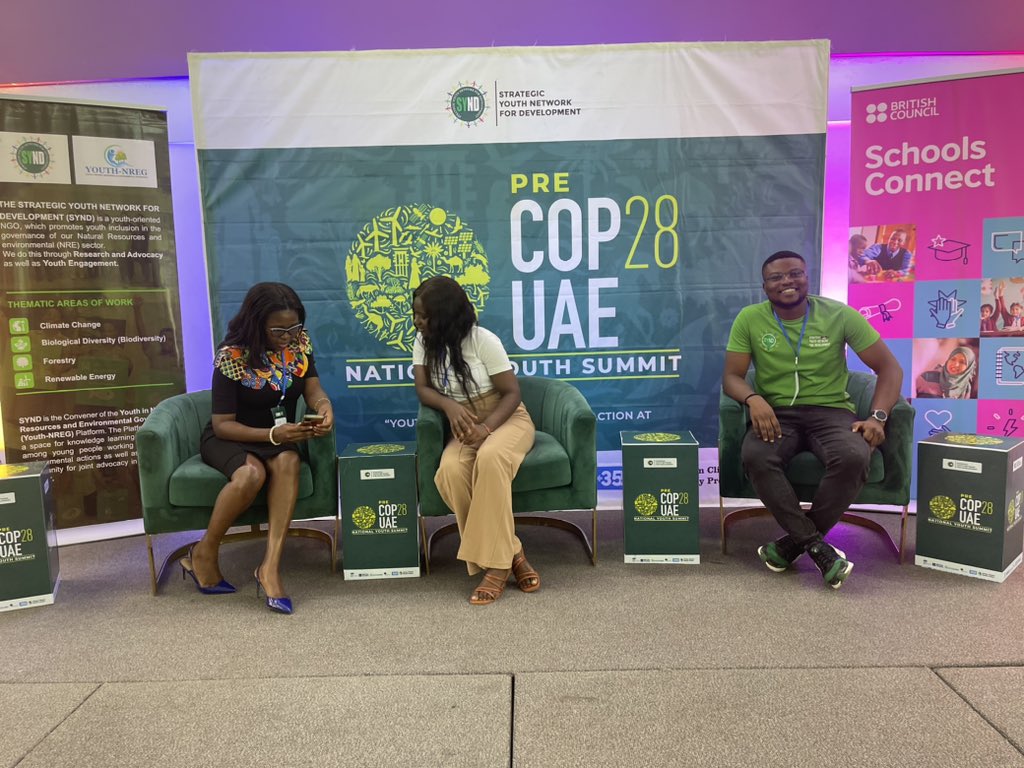 Ladynuelz's tweet photo. We cannot talk about #climateaction without talking about #youngpeople .
We cannot talk about #innovation without talking about young people.
#itistimeforaction
#Climateaction
#roadtocop28 https://t.co/kbMZAyJs8H