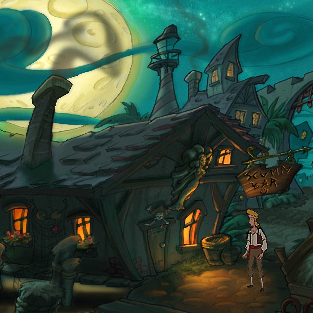 Monkey Island 1 imaginado con los gráficos del 3 por el mismo Bill Tiller ilustrador del Curse of Monkey Island.