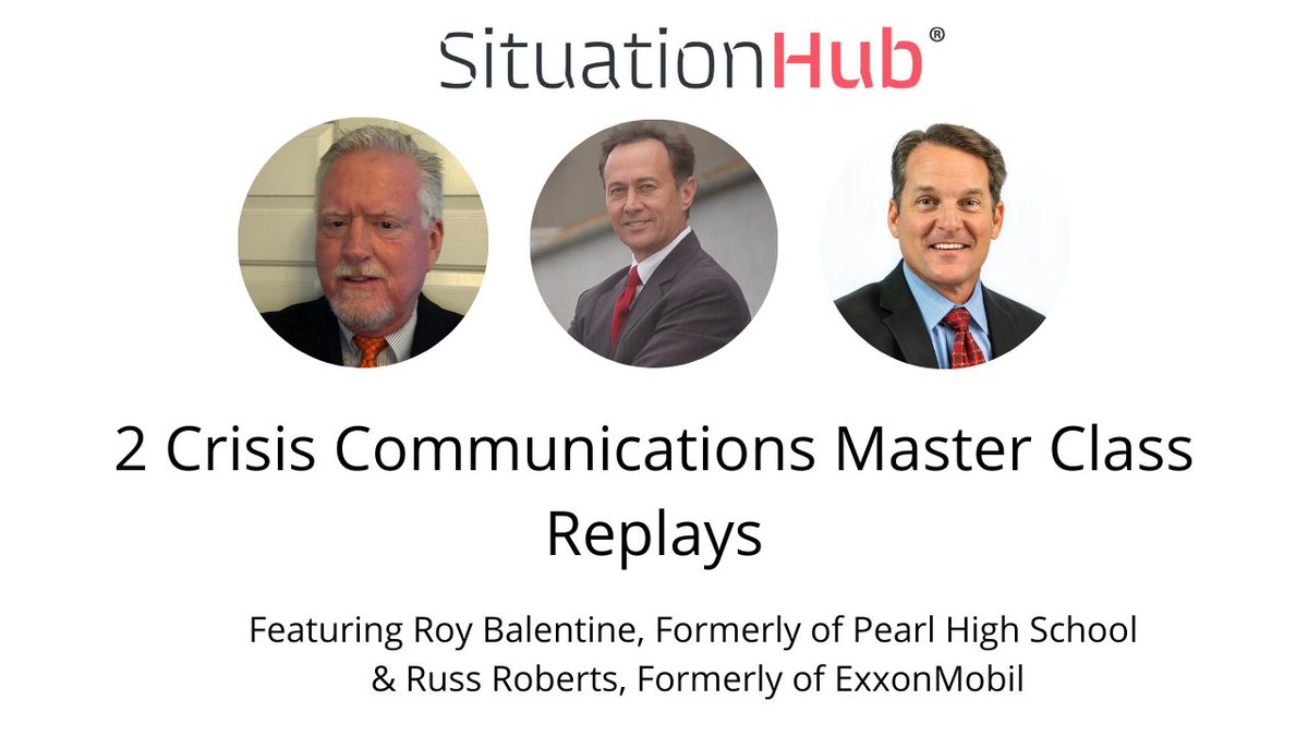 #Crisiscomms expert <a href="/gbraud/">Gerard Braud, CSP, Fellow IEC</a> explains how to deal with crises that last days or weeks. Pair these replays together &amp; listen with your team.

Workplace shooting master class: ecs.page.link/8gc6S

Multi-day crisis master class: ecs.page.link/2JVCC

#PR #crisispr #NACD