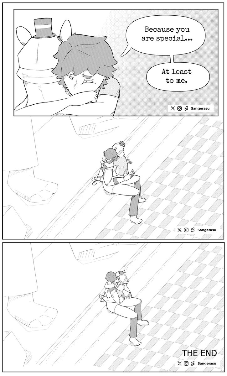 Carletouss's tweet photo. Finished my original #fnafsecuritybreach comic! Just in time for the #FNAFMovie! This is a continuation to the previous one I published, this time with a sweeter end. Please enjoy! ❤️

#fnaf 
#freddyfazbear 
#glamrockfreddy 
#fnaffanart https://t.co/cW2gw0fdmd