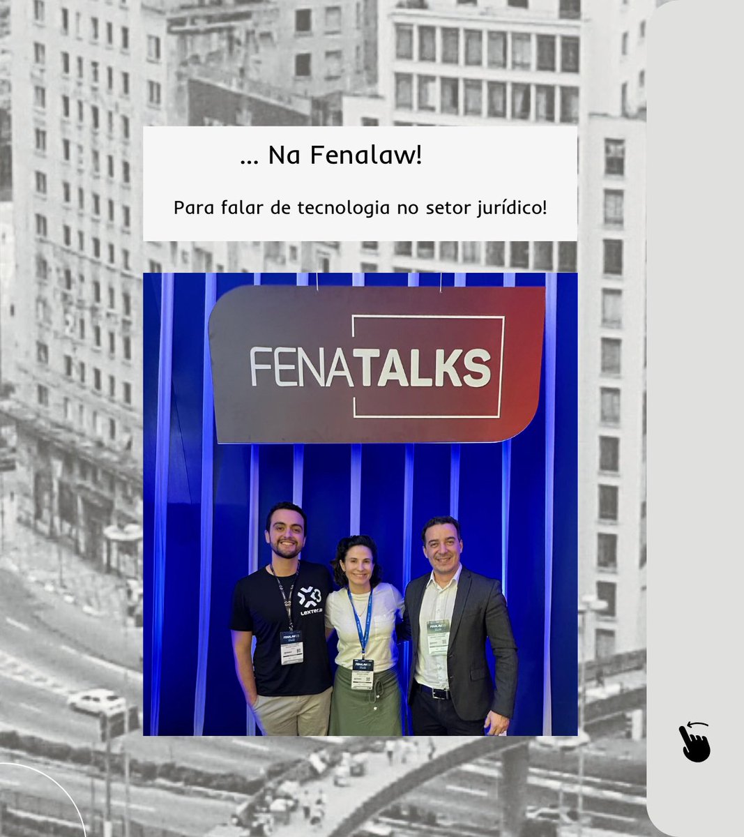 TeamDatapolicy's tweet photo. #fenalaw #fenatalks #setorjurídico #mercadojurídico #tecnologia #datapolicy.co #startup   
Gratidão especial para a Marie Cortez da @MattosFilhosAdvogados e também ao Gustavo Chiquitto @Lexter.ai https://t.co/LvhBAdeWAc