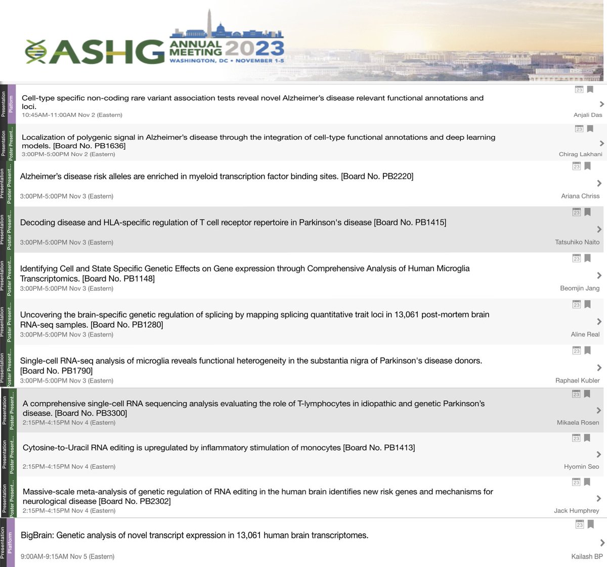 Excited to be at #ASHG2023  #ASHG23! Looking forward to catching up! Check out these presentations: