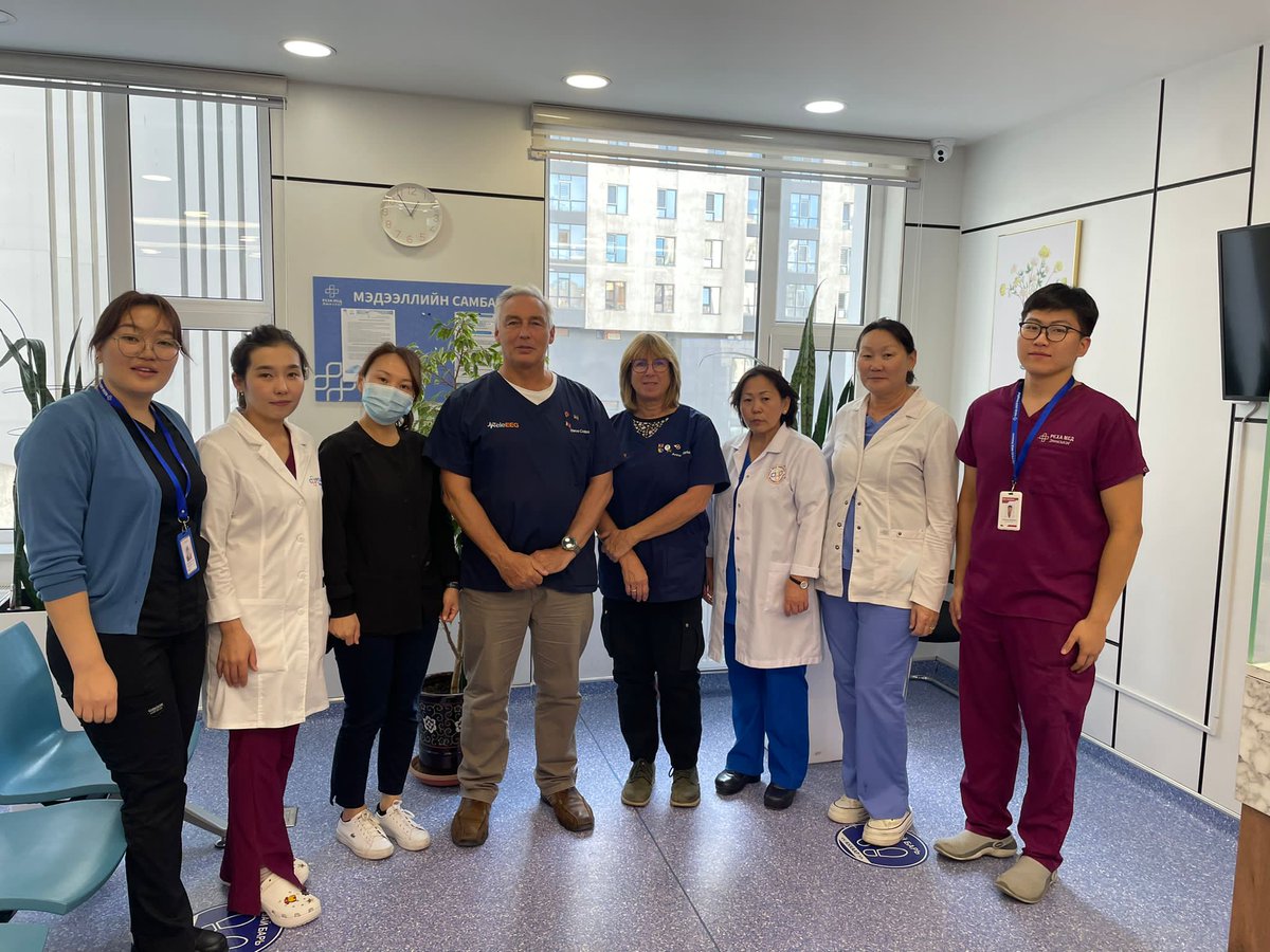 TeleEEG's tweet photo. Outreach in Mongolia - @TeleEEG epilepsy diagnosis charity for under-resourced countries worldwide, our latest clinic in Ulaanbaatar and the outreach service it supports.
https://t.co/lvGU3ROTEa @FionaBlyth @DarlRotary @RotaryGBI @Rotary #epilepsy #Mongolia #neurotech https://t.co/4dRgcBkCGZ