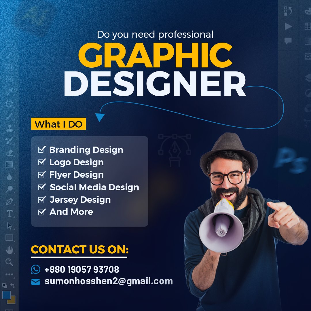 sumoncolart's tweet photo. Does your business or company need a professional "Graphic Designer"?  #brandingdesign #logobrand #SocialMediaMarketing #SocialMediadesign #bannerdesign #Tshirtdesign #Jerseydesign #sumoncolart #postdesign #agency #Hamas #SecretService #Saudis https://t.co/yGmgHRckkb