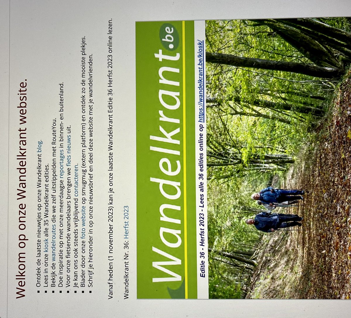 De Wandelkrant tweet media