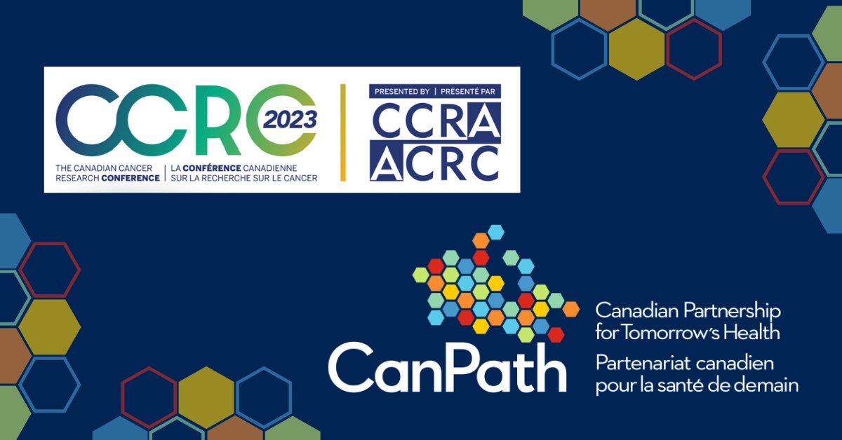 CanPath, @Atlantic_PATH, @CARTaGENE, @ON_HealthStudy, @MBTmrwProject, @ATPResearch, & @bcgenproj are gearing up for the Canadian Cancer Research Conference in Halifax from November 11–14, hosted by the @CCRAlliance.

See you there! canpath.ca/2023/11/canadi…

#CCRC2023