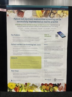 Great to see the #RBWH #Dietitians research work on show at #COSA2023 #taste #headandneckcancer #malnutritionscreening #oncology #outpatients #stemcelltransplant #nutritioncare @EliseTreleaven @sarahandersen__ @RebeccaFichera @MetroNorthHHS @COSAoncology