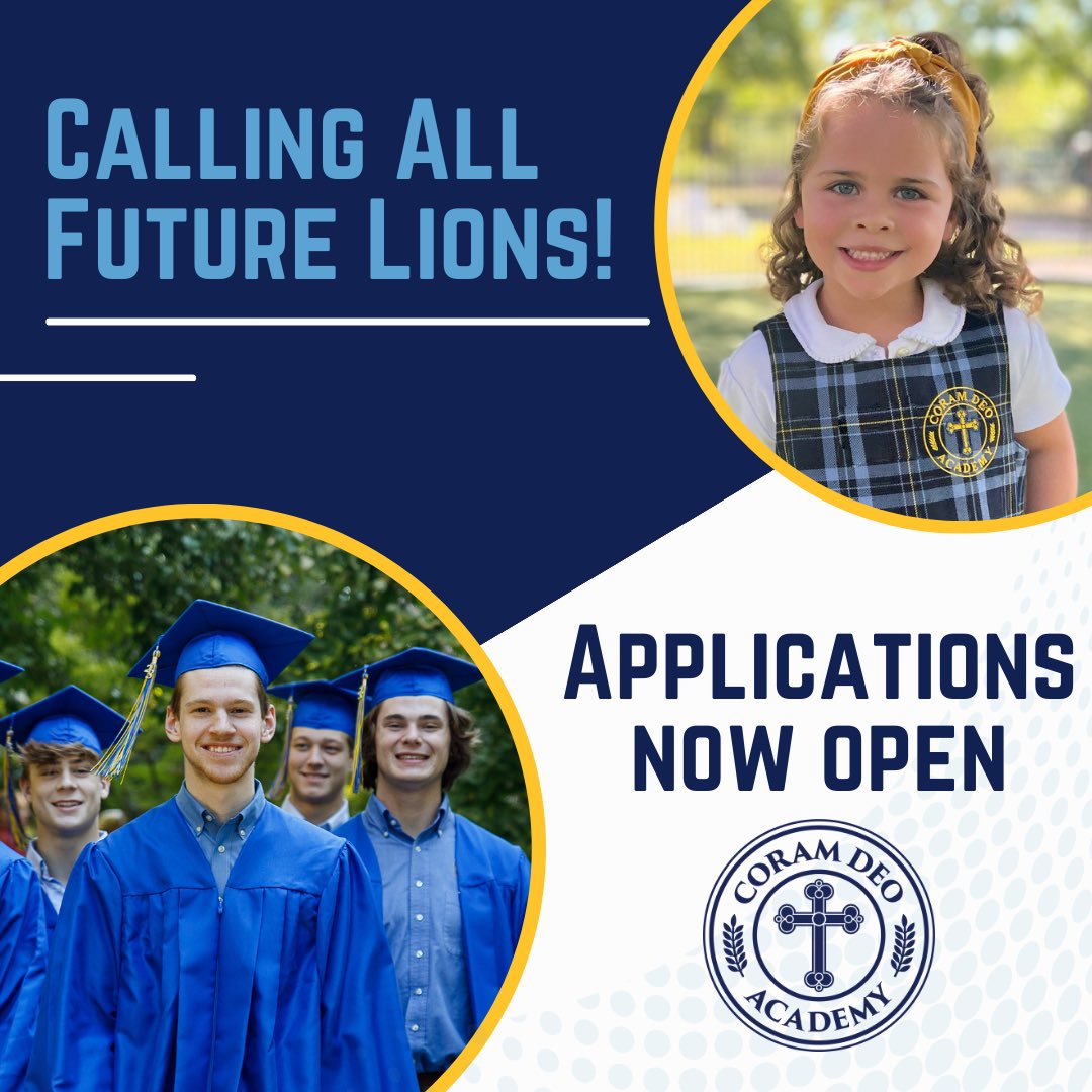 NEW STUDENT applications are now OPEN! ✍🏻📑

Apply online between November 1 and December 15 for round one consideration.

Check out coramdeoacademy.org/apply for more information. We can’t wait to meet you!

#futurelions #cda25th