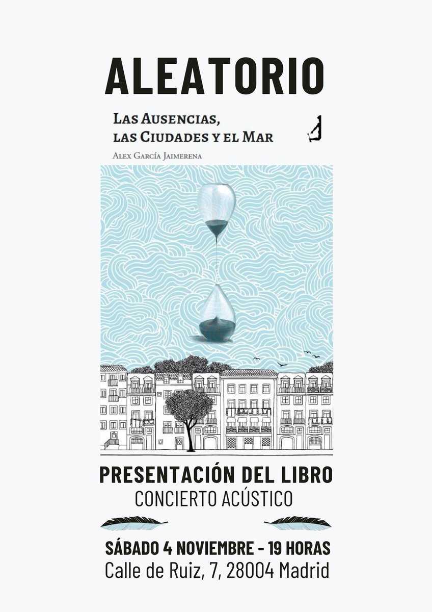 Este sábado andaré por Madrid con mi hermano @Alexnuei y nuestro proyecto <a href="/casbasmusic/">CASBAS</a> presentando su primer libro de poemas y canciones,
"Las Ausencias, las Ciudades y el Mar"
Tocaremos algunos de esos poemas en acústico! 🩵