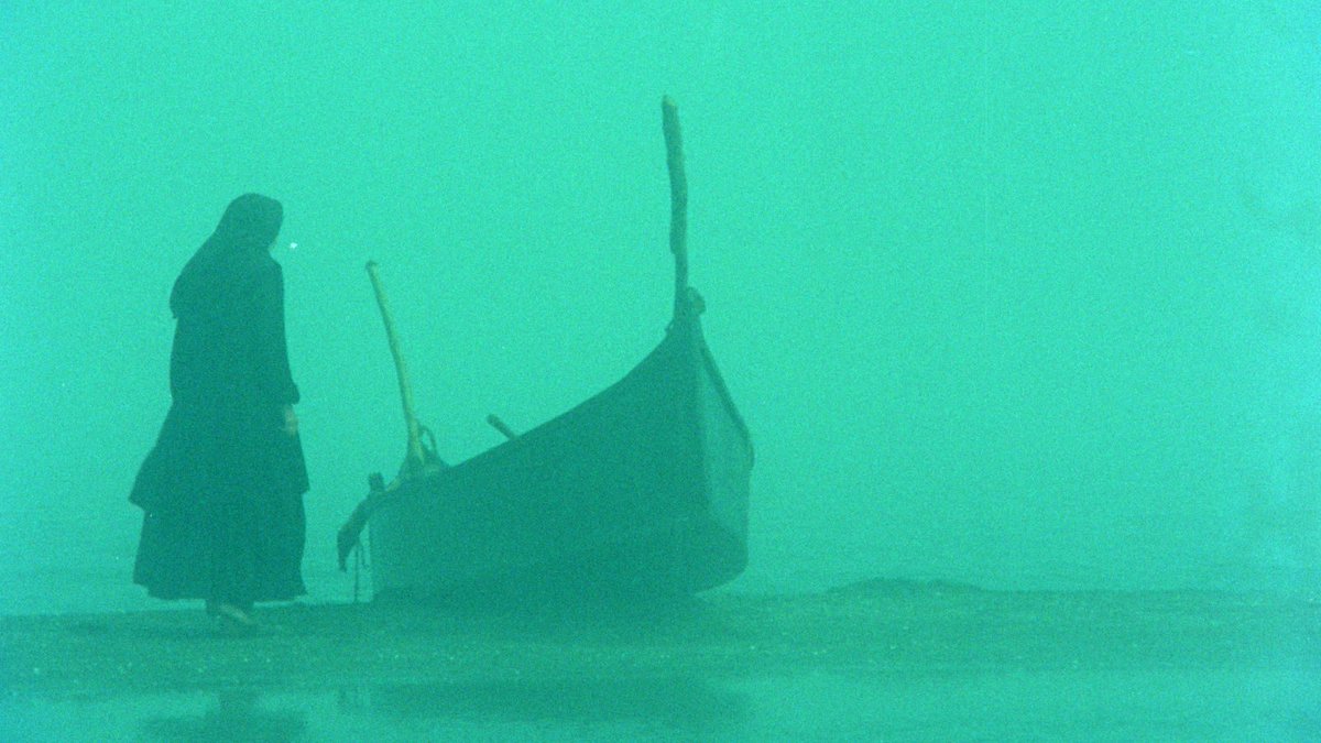 whitstrub's tweet photo. I was obsessed with this image from Bahram Beyzaie’s The Stranger &amp; the Fog (1974) when it played NYFF last month but didn't make it, so fact that it's screening at MOMA tonite must be a sign; "A relentlessly oneiric parable" from the Iranian New Wave yes I said yes I will Yes https://t.co/Z6OU6WkA7s