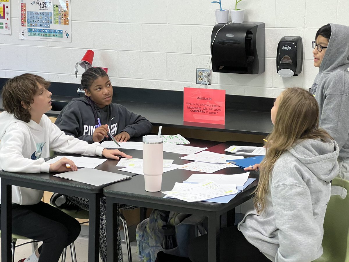 sciencewithmro's tweet photo. In lab 1602, students completed an 8 question activity. Each question they had time set to answer on their own, then time to share and reflect with their group. 7 question follow-up activity tomorrow. Learning to dig, dig deep, then dig deeper with content. #owlscience2024 https://t.co/8KxOcfCsXq