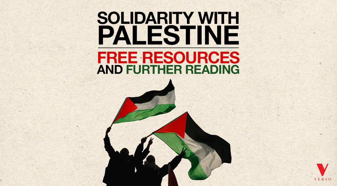 Si vous lisez l’anglais, sachez que Versobooks vous permet de télécharger gratuitement 6 livres sur la Palestine. C’est leur manière de soutenir.

Est-ce que des maisons d’édition françaises pourraient faire pareil ? Au moins 2 livres ? On en a besoin.

versobooks.com/en-gb/blogs/ne…