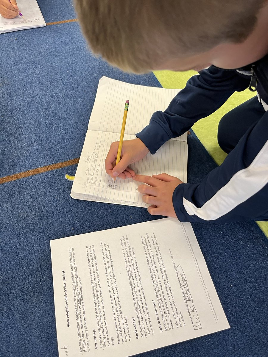 Recognizing that texts can be organized by main idea and details #heathcotepride